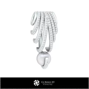 Colgante 3D con Perla