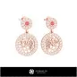 Boucles d'oreilles 3D Signe du Zodiaque Verseau pour Enfants
