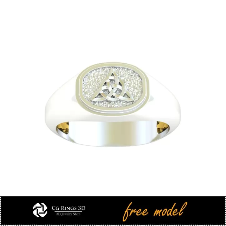 3D Einzigartiger Keltischer Ring - Kostenloses 3D-Modell 3D Einzigartiger Keltischer Ring - Kostenloses 3D-Modell