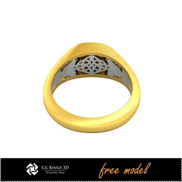 3D Einzigartiger Keltischer Ring - Kostenloses 3D-Modell 3D Einzigartiger Keltischer Ring - Kostenloses 3D-Modell