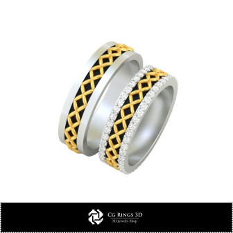 3D Wedding Ring Home, Bijuterii 3D , Inele 3D CAD, Verighete 3D