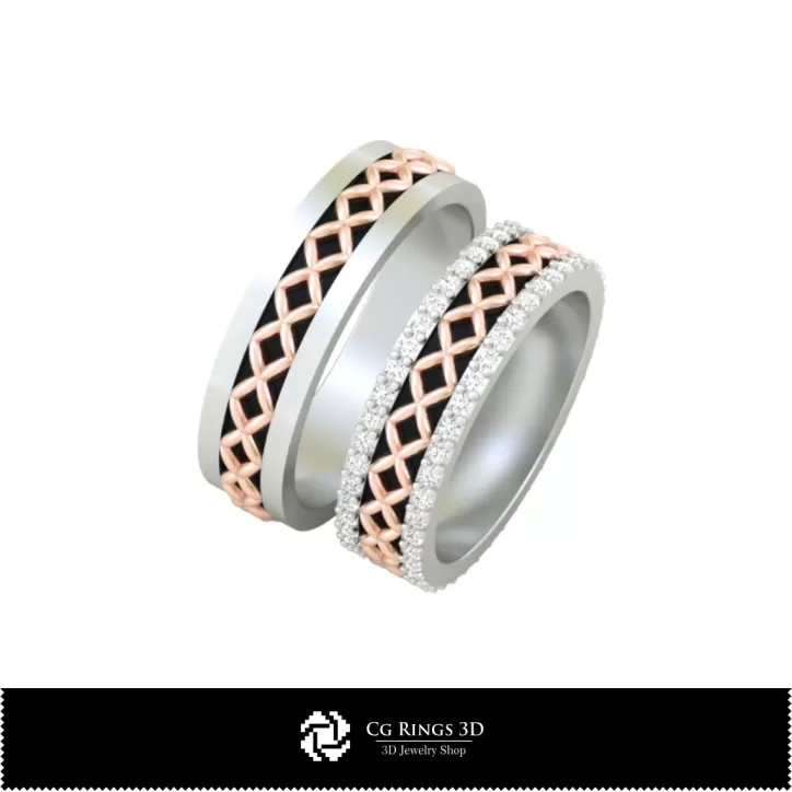 Bague de mariage - Bijoux 3D CAO