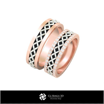 3D Wedding Ring Home, Bijoux 3D CAO, Anneaux 3D CAO, Bandes de Mariage 3D