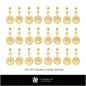 3D Collection of Zodiac Earrings