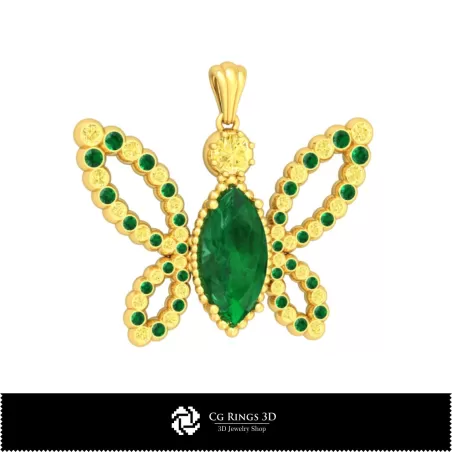 Colgante Mariposa 3D