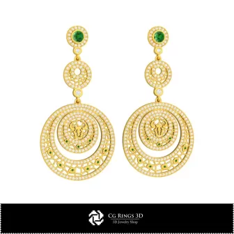 Colección 3D de Pendientes del Zodiaco Home, Joyería CAD 3D, Colecciones de Joyería CAD 3D