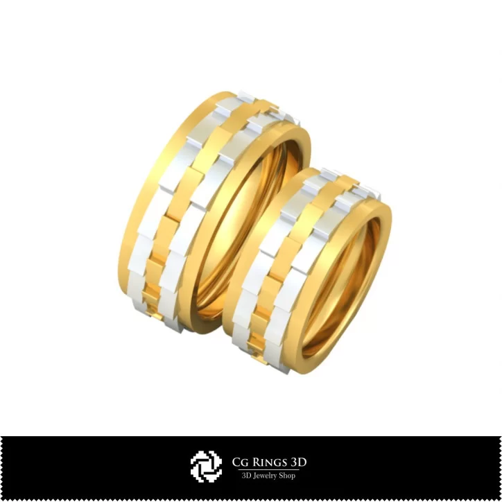 Wedding Rings - Jewelry 3D CAD