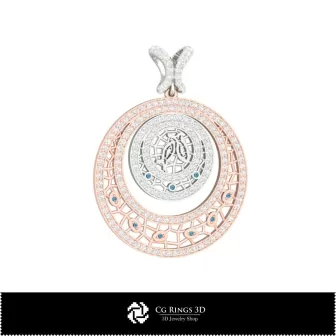 双鱼座家居主题3D珠宝套装，珠宝3D CAD，珠宝套装3D CAD