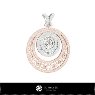 双鱼座家居主题3D珠宝套装，珠宝3D CAD，珠宝套装3D CAD