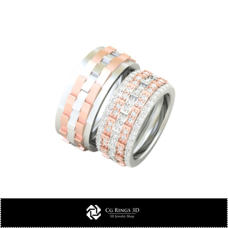 3D Wedding Ring Home, Bijoux 3D CAO, Anneaux 3D CAO, Bandes de Mariage 3D