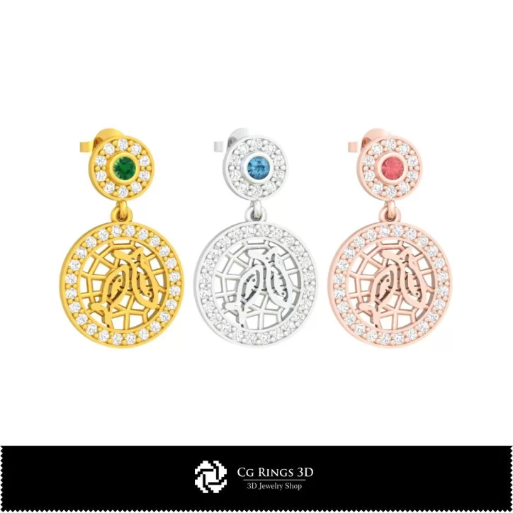 3D Collection of Zodiac Children Earrings