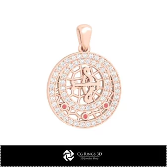 3D Children Jewelry Set With Sagittarius Zodiac Home, Bijuterii 3D , Seturi Bijuterii 3D CAD