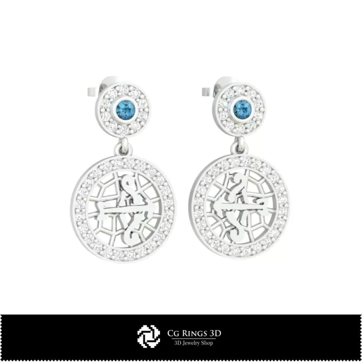 Set di Gioielli 3D per Bambini con Segno Zodiacale Sagittario