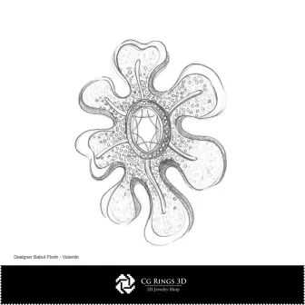 Bozzetto Ciondolo - Design Gioielli - Schizzi Gioielli