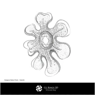 Bozzetto Ciondolo - Design Gioielli - Schizzi Gioielli