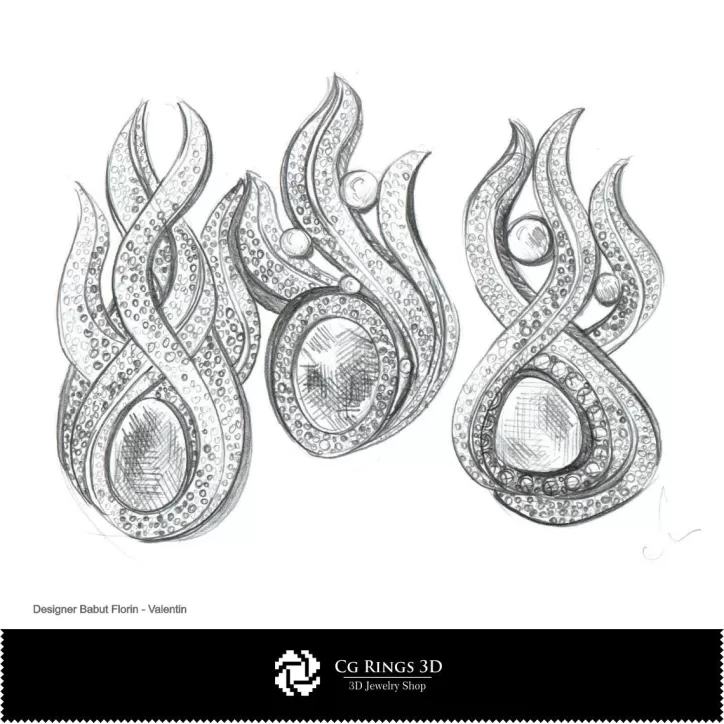 Broschen-Skizze – Schmuckdesign Broschen-Skizze – Schmuckdesign