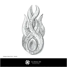 Brooch Sketch-Jewelry Design