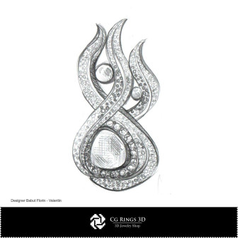 Brooch Sketch-Jewelry Design Jewelry Sketches