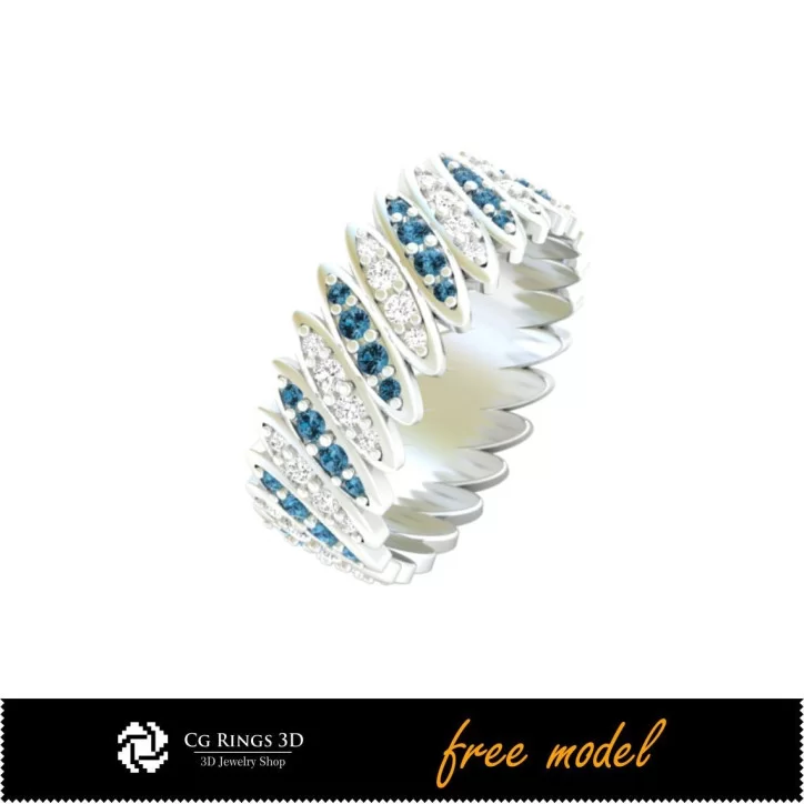 Bague Eternity Band - Bijoux 3D Gratuits