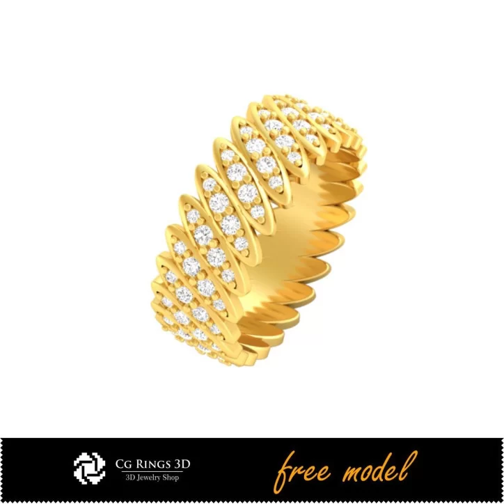 Bague Eternity Band - Bijoux 3D Gratuits