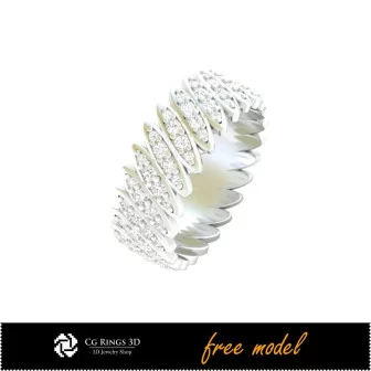 3D Eternity Band Ring - Free 3D Jewelry Home, Jewelry 3D CAD, Free 3D Jewelry, Rings 3D CAD , Wedding Bands 3D, Eternity Bands 