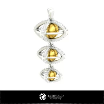 3D-Kugel-Anhänger Zuhause, Schmuck 3D-CAD, Anhänger 3D-CAD, 3D-Kugel-Anhänger