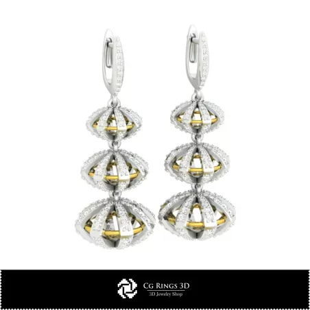 Bijoux-Boucles d'oreilles 3D CAO Bijoux 3D CAO, Boucles d'oreilles 3D CAO, Boucles d'oreilles pendantes 3D, Boucles d'oreilles