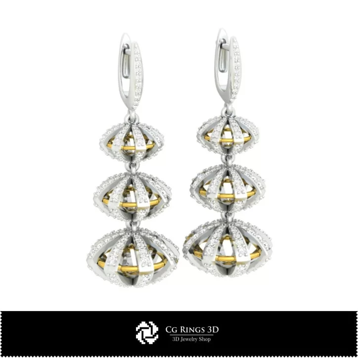 Bijoux-Boucles d'oreilles 3D CAO