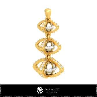 Pendentif boule 3D pour la maison, Bijoux CAO 3D, Pendentifs CAO 3D, Pendentifs diamant 3D, Pendentifs boule 3D