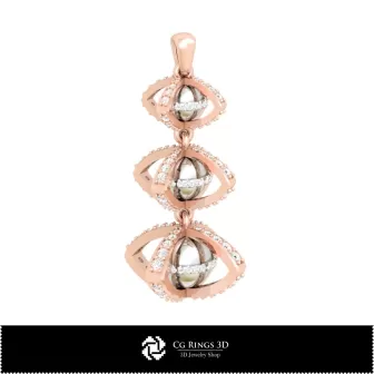 Pendentif boule 3D pour la maison, Bijoux CAO 3D, Pendentifs CAO 3D, Pendentifs diamant 3D, Pendentifs boule 3D