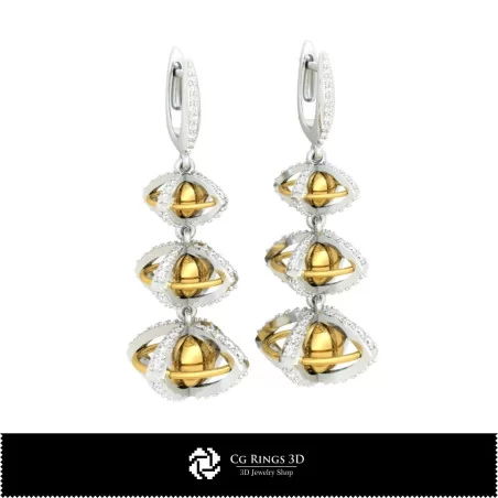 3D Ball Earrings Home, Bijuterii 3D , Cercei 3D CAD, Cercei cu Diamante 3D, Cercei Picatura 3D, Cercei Candelabru 3D