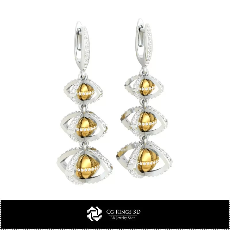 3D Ball Earrings Home, Bijoux 3D CAO, Boucles D'oreilles 3D CAO, Boucles D'oreilles Diamant 3D, Boucles D'oreilles 3D , Boucles 