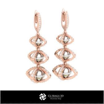 3D Ball Earrings Home, Bijuterii 3D , Cercei 3D  CAD, Cercei cu Diamante 3D, Cercei Picatura 3D, Cercei Candelabru 3D