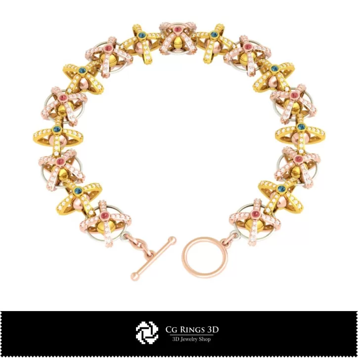 Pulsera de Bolas - Joyería CAD 3D