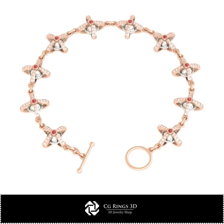 Pulsera de bolas - Joyería CAD 3D