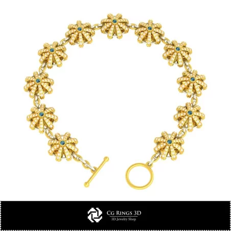 Armband mit Diamanten - Schmuck 3D CAD