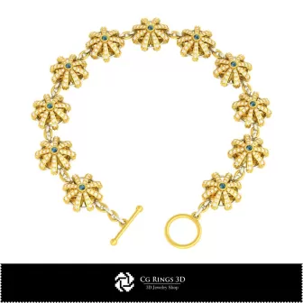 Joyería-Pulsera CAD 3D Joyería CAD 3D, Pulseras CAD 3D, Pulseras de Diamantes 3D, Pulseras 3D