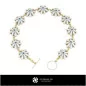 Bracciale con Diamanti - Gioielli 3D CAD
