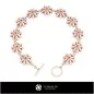 Pulsera con Diamantes - Joyería CAD 3D