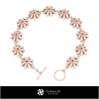 Joyería-Pulsera CAD 3D Joyería CAD 3D, Pulseras CAD 3D, Pulseras de Diamantes 3D, Pulseras 3D