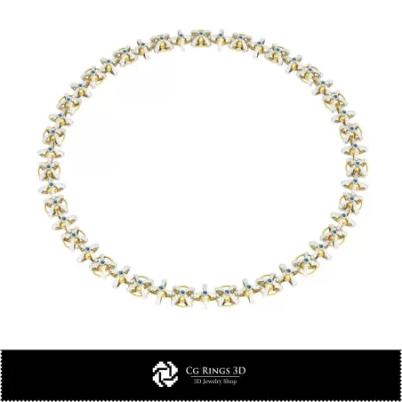 Joyería-Collares CAD 3D, Joyería CAD 3D, Collares CAD 3D, Collares de diamantes 3D