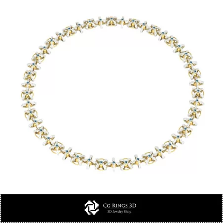 Joyería-Collares CAD 3D, Joyería CAD 3D, Collares CAD 3D, Collares de diamantes 3D