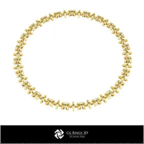 Schmuck-Halsketten 3D-CAD