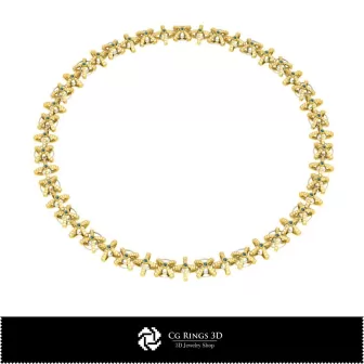 Joyería-Collares CAD 3D, Joyería CAD 3D, Collares CAD 3D, Collares de diamantes 3D