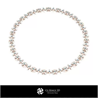 Gioielli-Collane 3D CAD Gioielli 3D CAD, Collane 3D CAD, Collane con Diamanti 3D