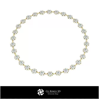 Joyería-Collares CAD 3D Joyería CAD 3D, Collares CAD 3D, Collares de Diamantes 3D