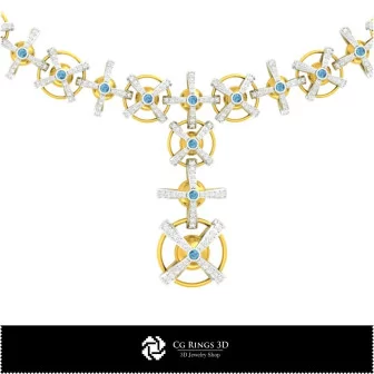 Jewerly-Necklaces 3D CAD Jewelry 3D CAD, Necklaces 3D CAD , 3D Diamond Necklaces