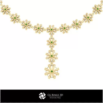 Jewelry-Necklaces 3D CAD Jewelry 3D CAD, Necklaces 3D CAD , 3D Diamond Necklaces