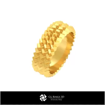 Bague de mariage 3D, Bijoux DAO 3D, Anneaux DAO 3D, Alliances 3D, Anneaux éternité 3D