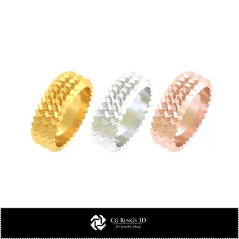 Anelli da matrimonio 3D Home, Gioielli CAD 3D, Anelli CAD 3D, Fedi nuziali 3D, Eternity band 3D